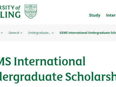 GEMS International Undergraduate Scholarship 2026